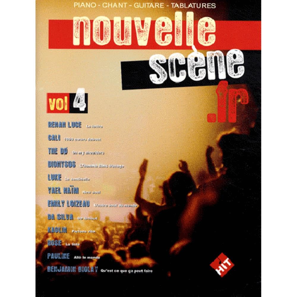Nouvelle Scene Francaise, Vol 4 : Pour chant, piano et guitare tablatures 3554270008817