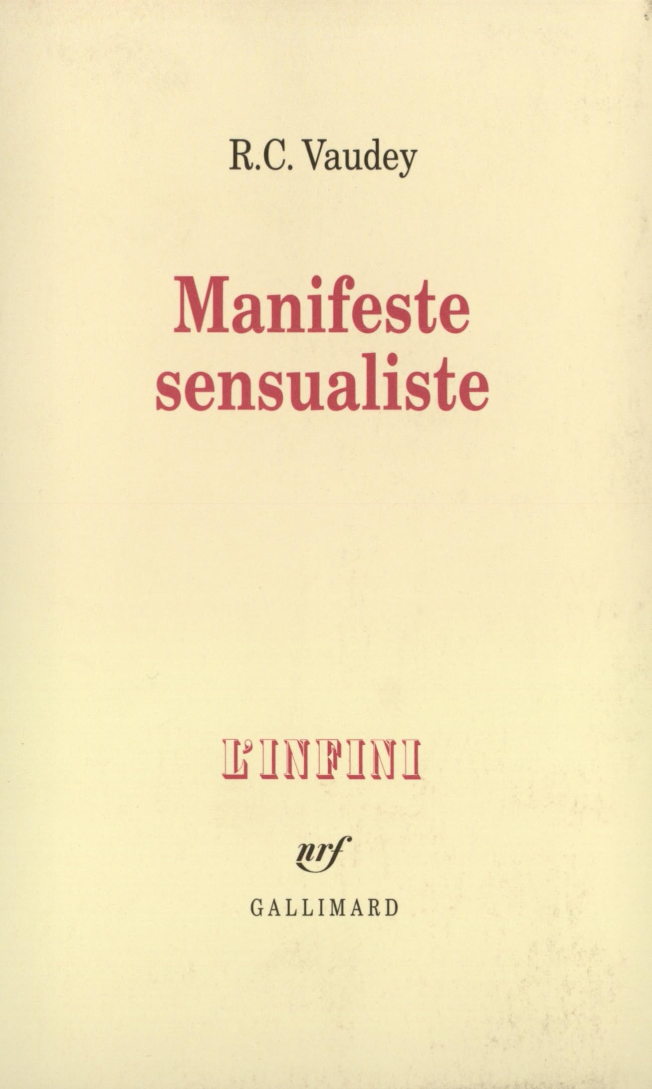 Manifeste sensualiste 9782070765898