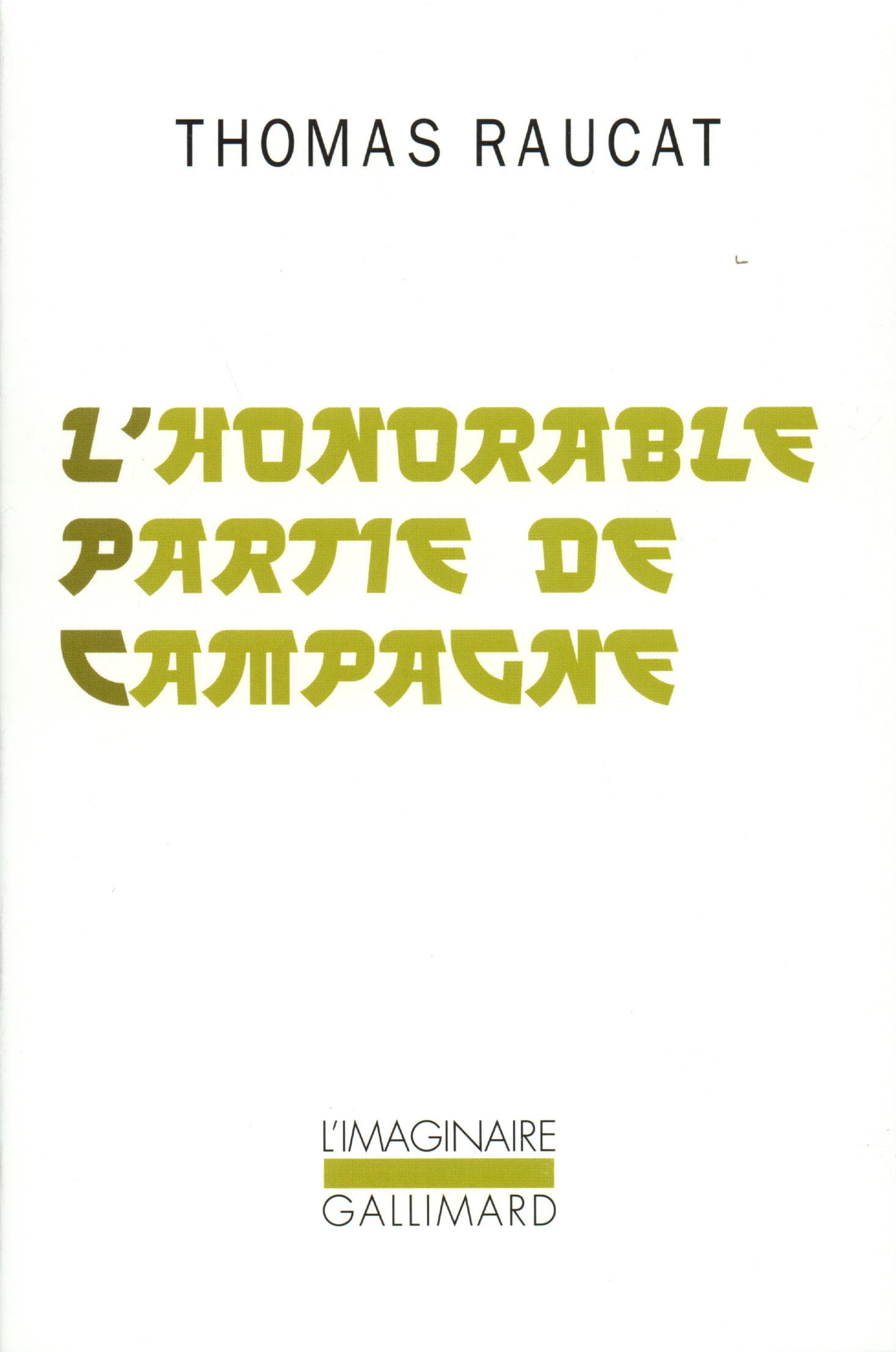 L'Honorable partie de campagne 9782070770892