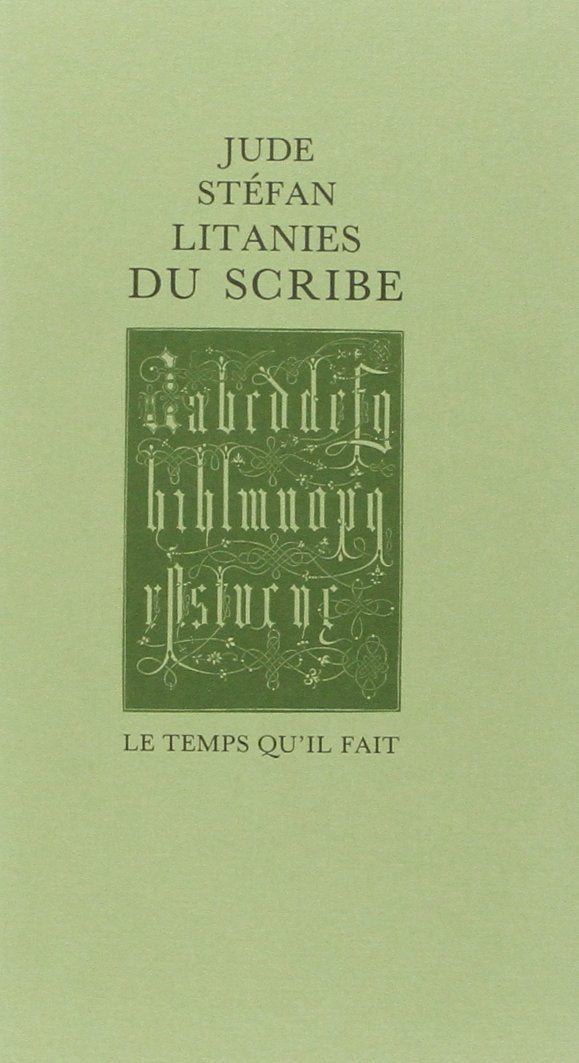 Litanies du scribe 9782868530585