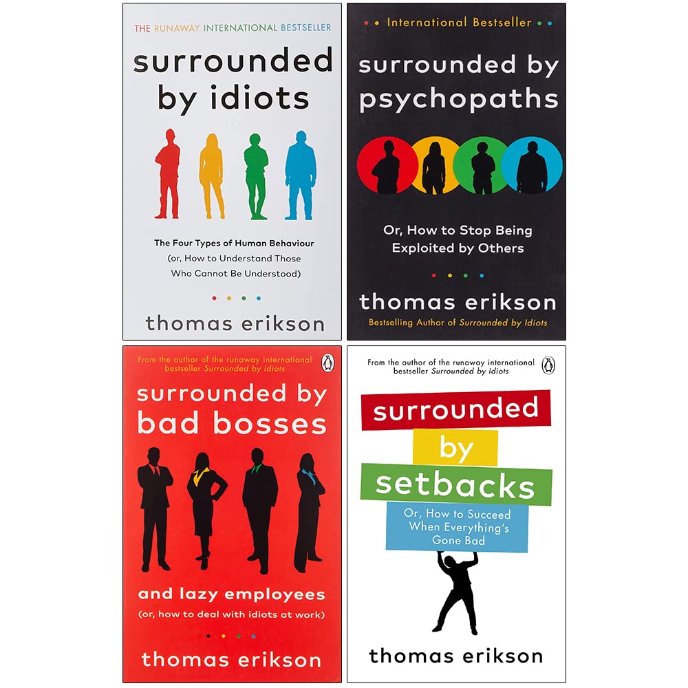 Surrounded by Psychopaths & Surrounded by Idiots By Thomas Erikson 2 Books Collection Set 9789124091057