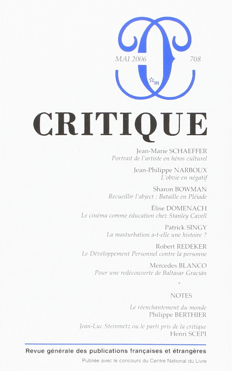 Critique 708 9782707319609