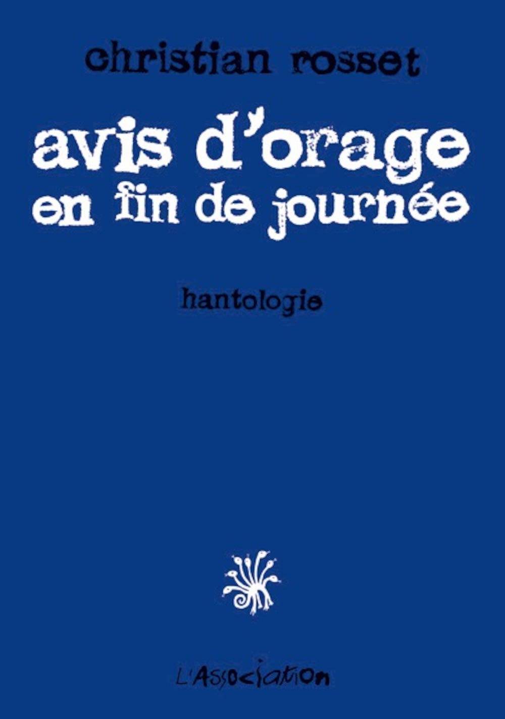 Avis d'orage en fin de journée: Hantologie 9782844142542