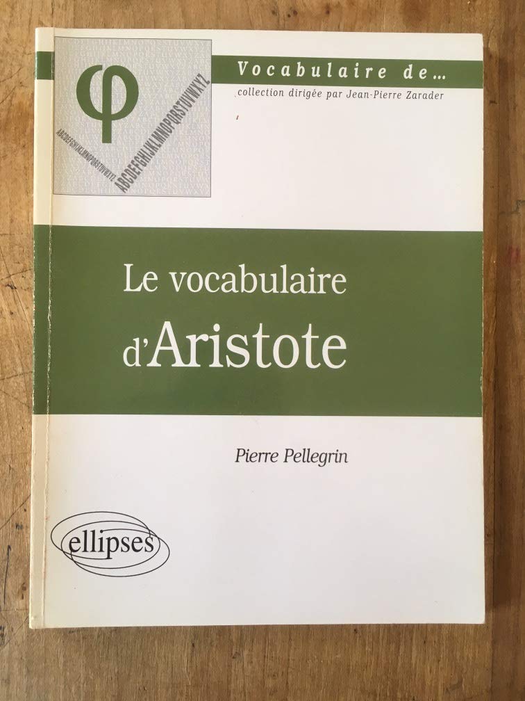 Le Vocabulaire D'Aristote 9782729804541