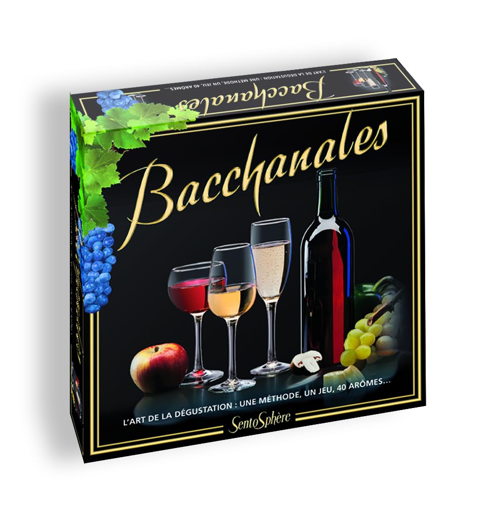 SentoSphère - BACCHANALES - Jeu de société - L'Art de la dégustation - 40 arômes - A partir de 18 ans - Fabriqué en France 3373910001458