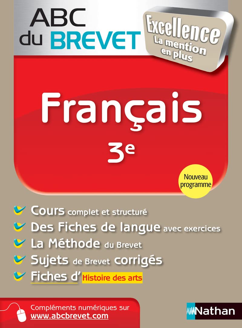 ABC du BREVET Excellence Français 3e 9782091869711