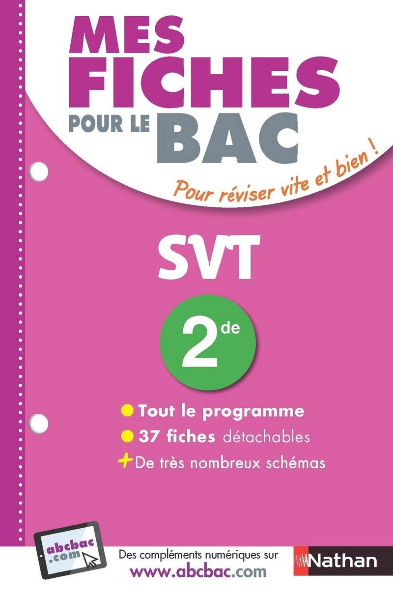 Mes fiches pour le BAC SVT 2de - Ancien programme 9782091503165