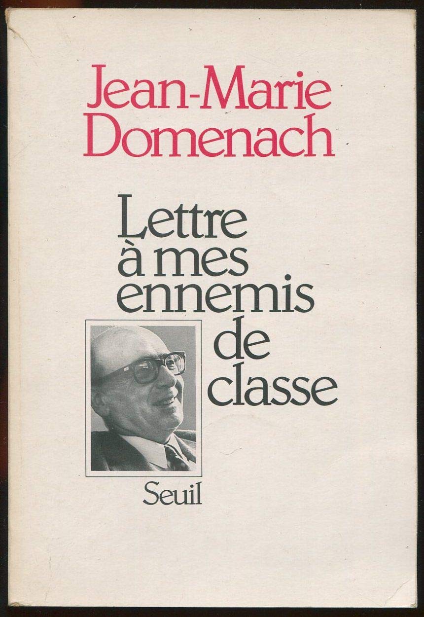 Lettre à mes ennemis de classe 9782020067164