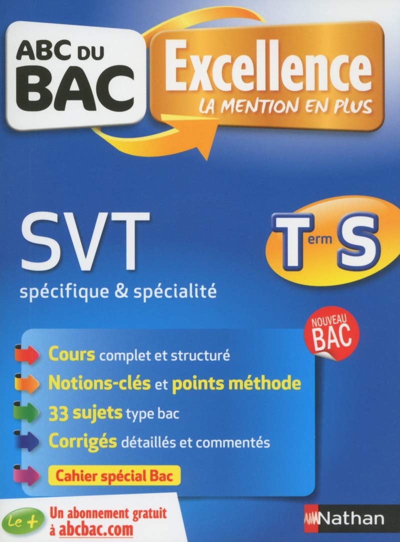 ABC du BAC Excellence SVT Term S spé & spé 9782091894300