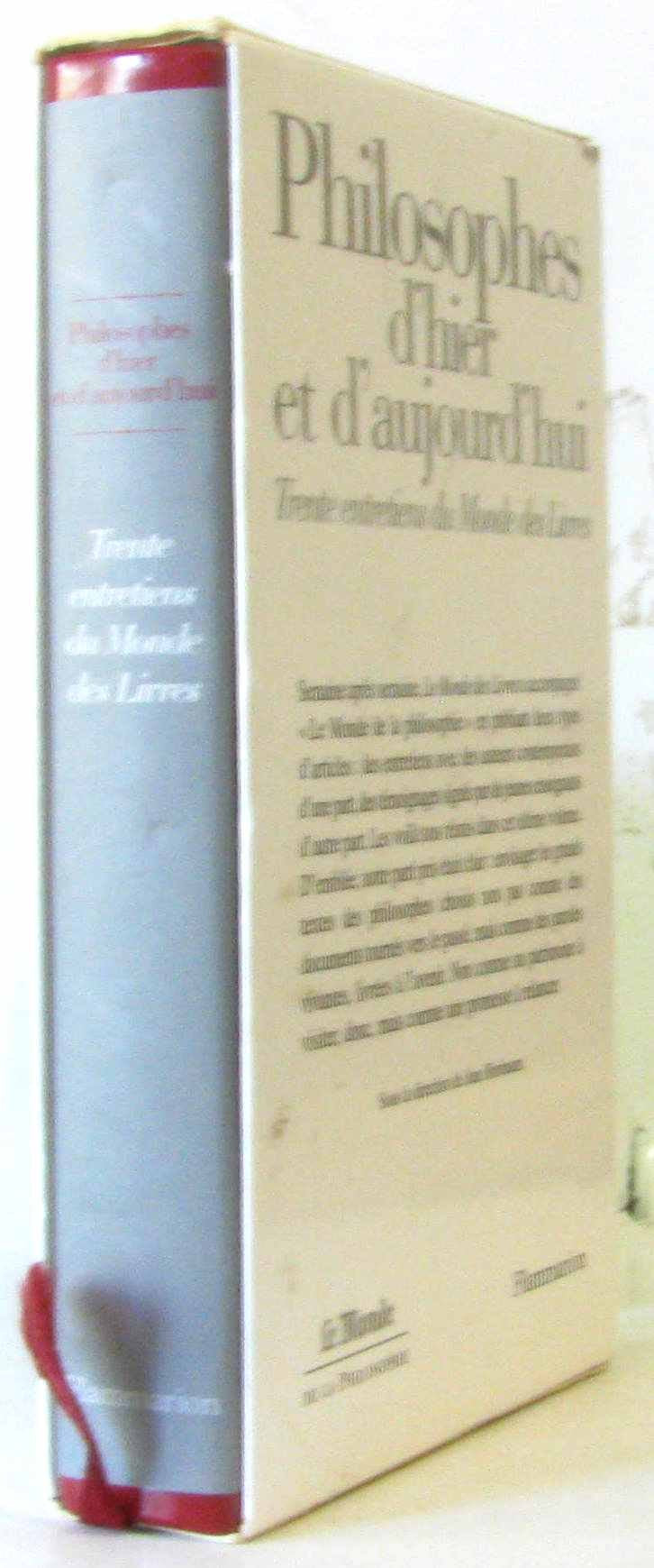 Philosophes d'hier et d'aujourd'hui 9782081221703