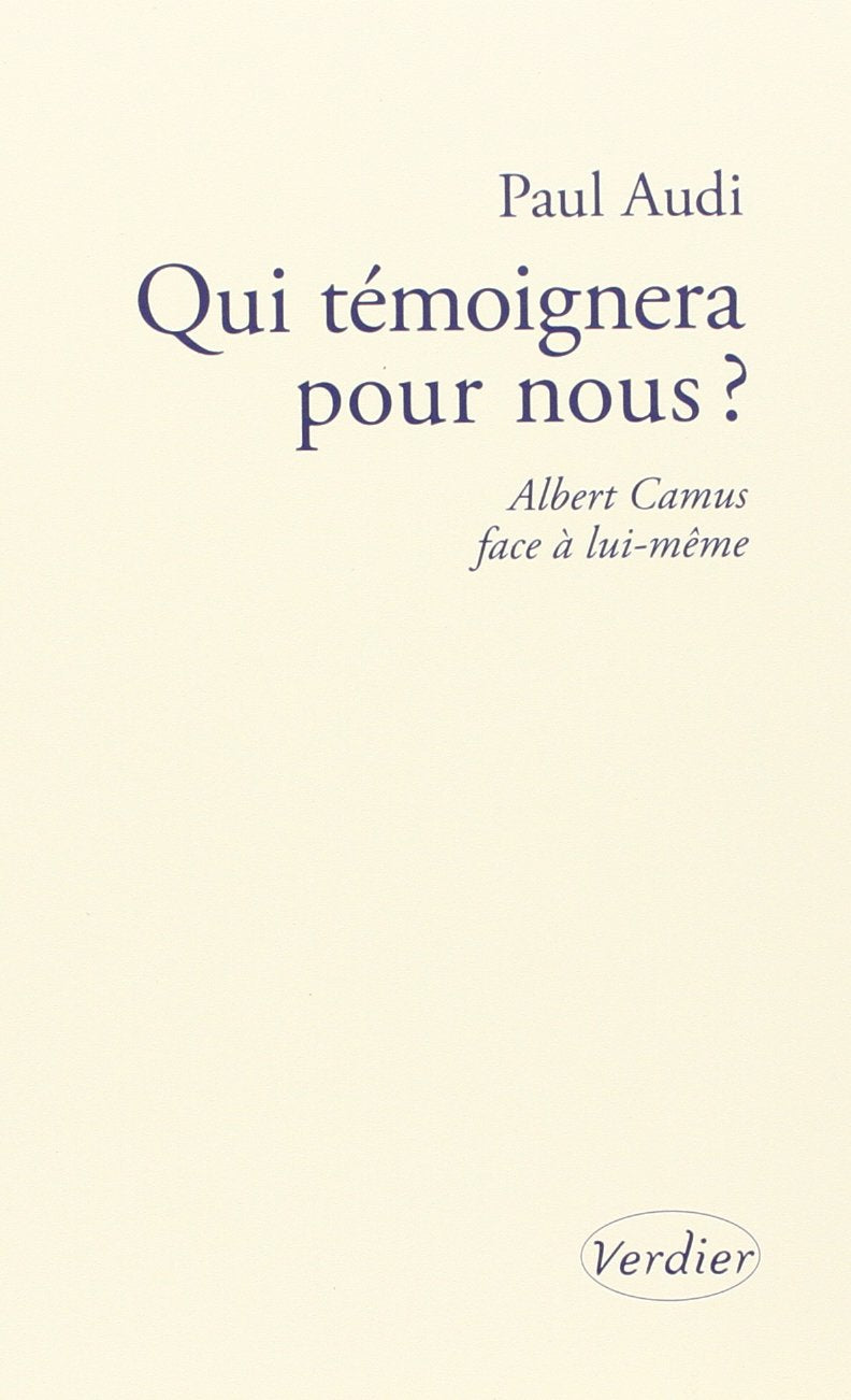 Qui temoignera pour nous ? (0000) 9782864327295