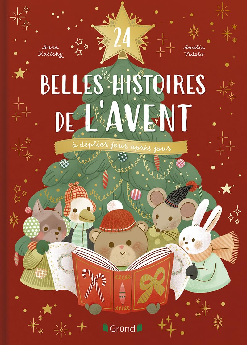 24 belles histoires de l'Avent à déplier jour après jour – Recueil de Noël avec des pages à déplier chaque jour – Dès 3 ans 9782324037689