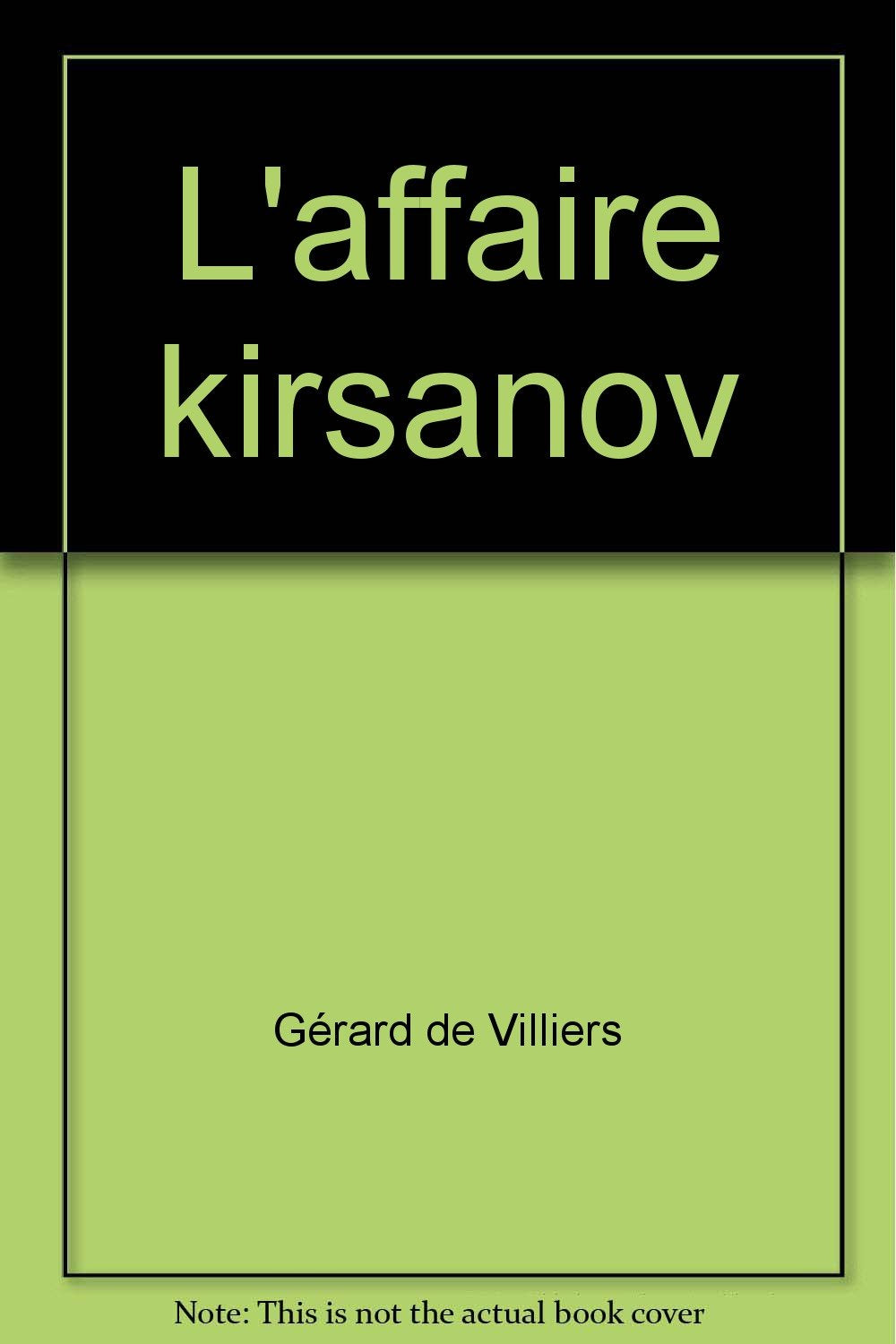 L'affaire kirsanov 9782285010226