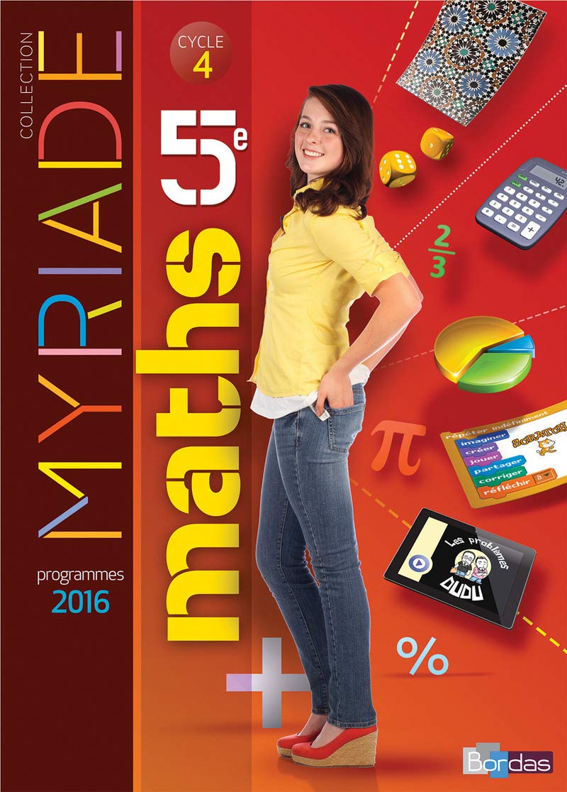 Myriade 5e - Manuel élève - Grand Format (Éd. 2016) - Nouveau programme 2016 9782047332917