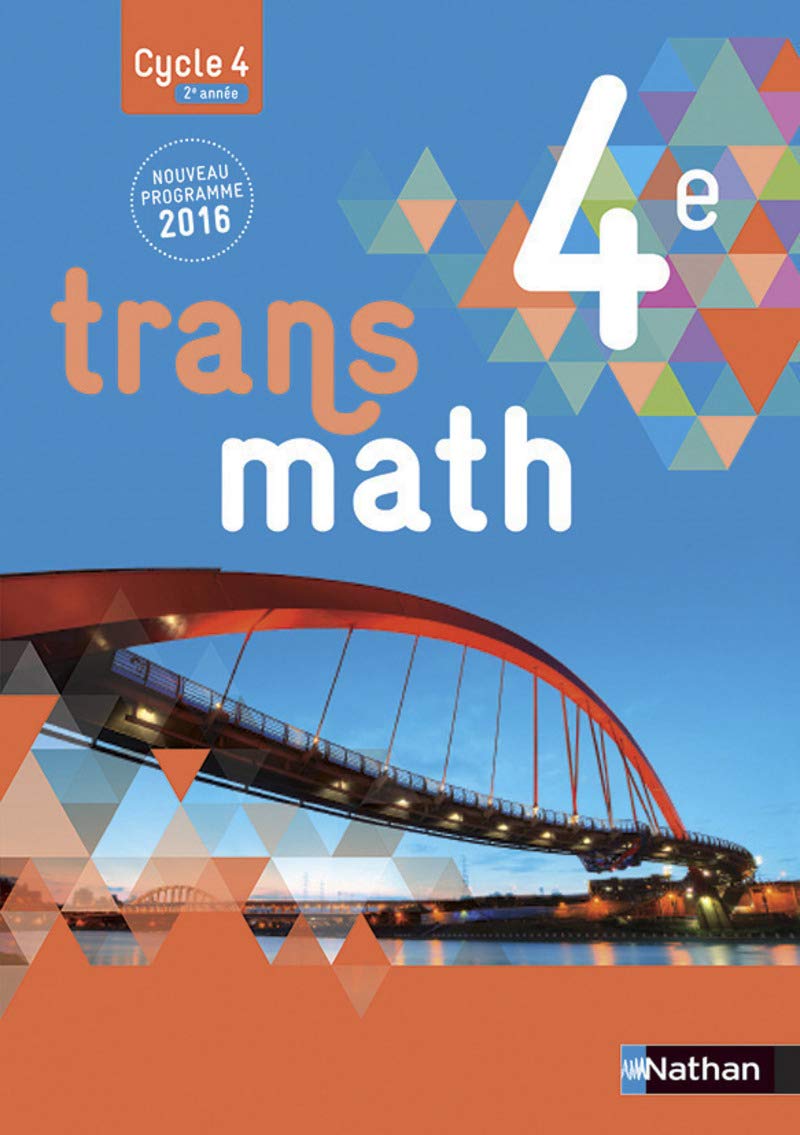 Transmath 4e - Grand format - Nouveau programme 2016 9782091719160