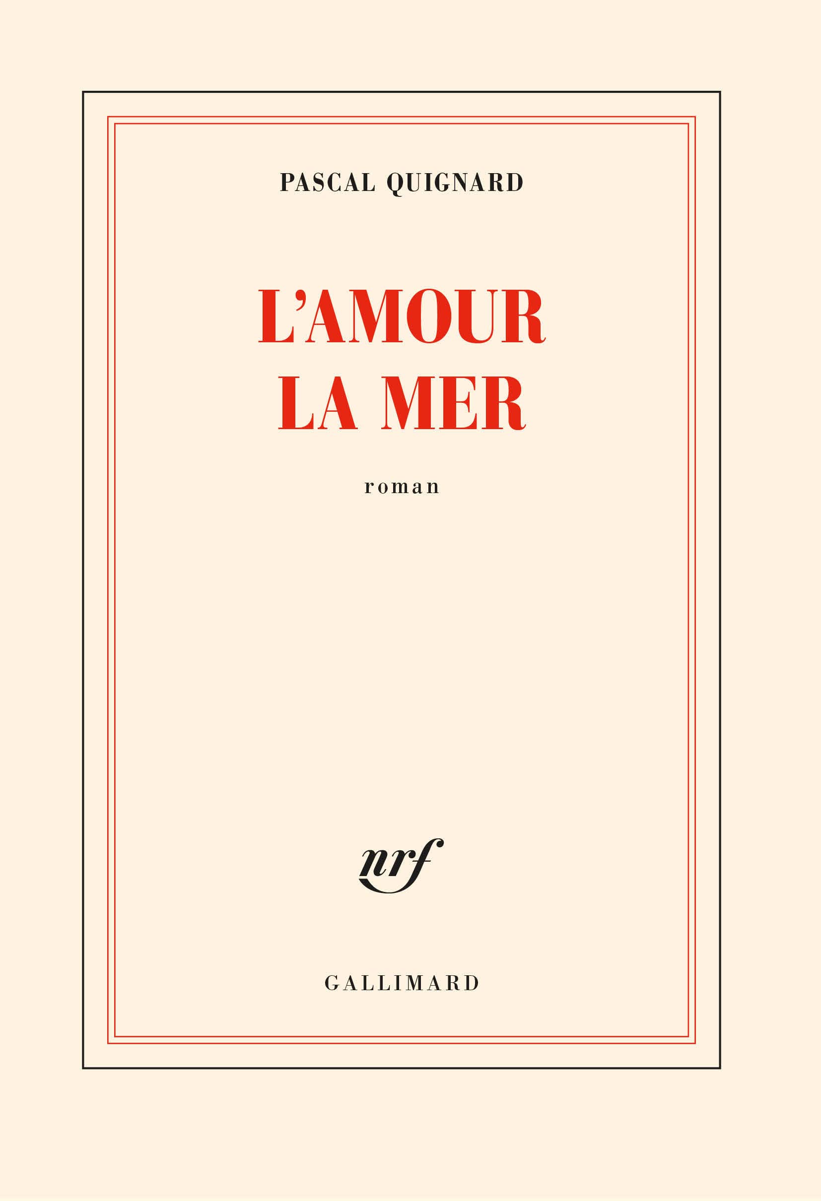 L'amour la mer 9782072805387