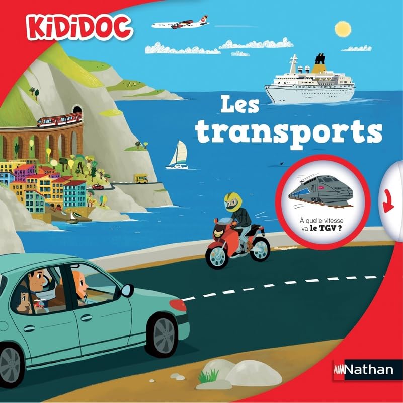 Les transports - livre animé Kididoc - Dès 5 ans 9782092554005