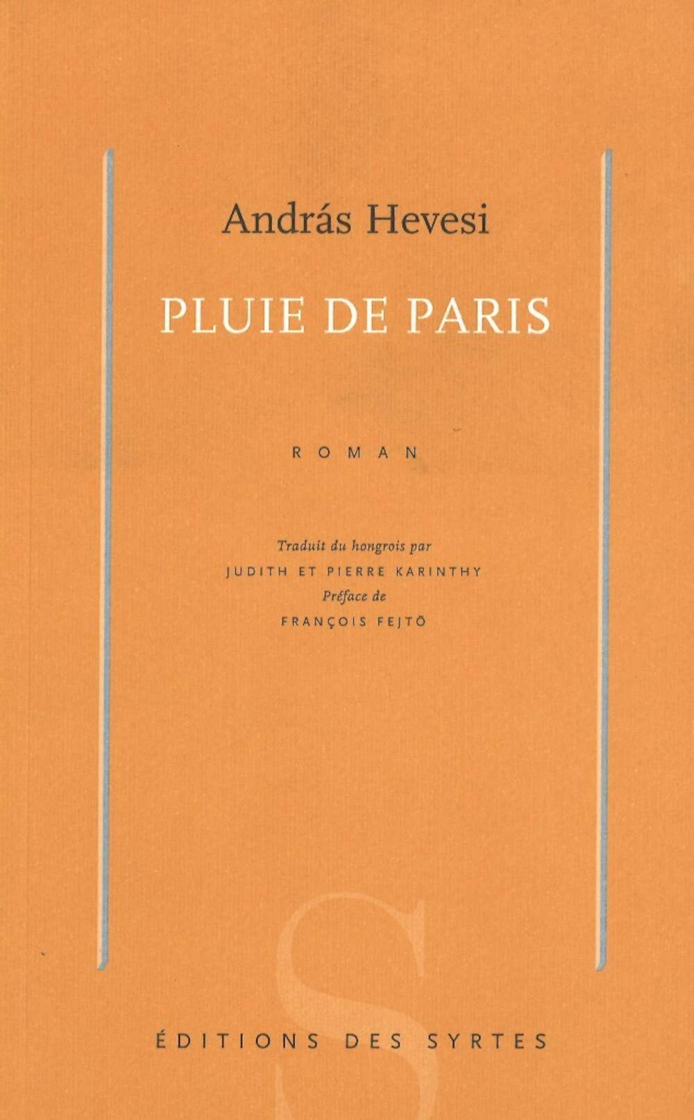 Pluie de Paris 9782845450073