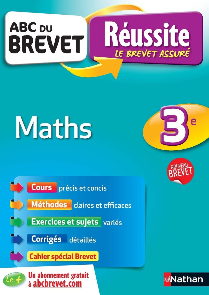 ABC du BREVET Réussite Maths 3e 9782091892870