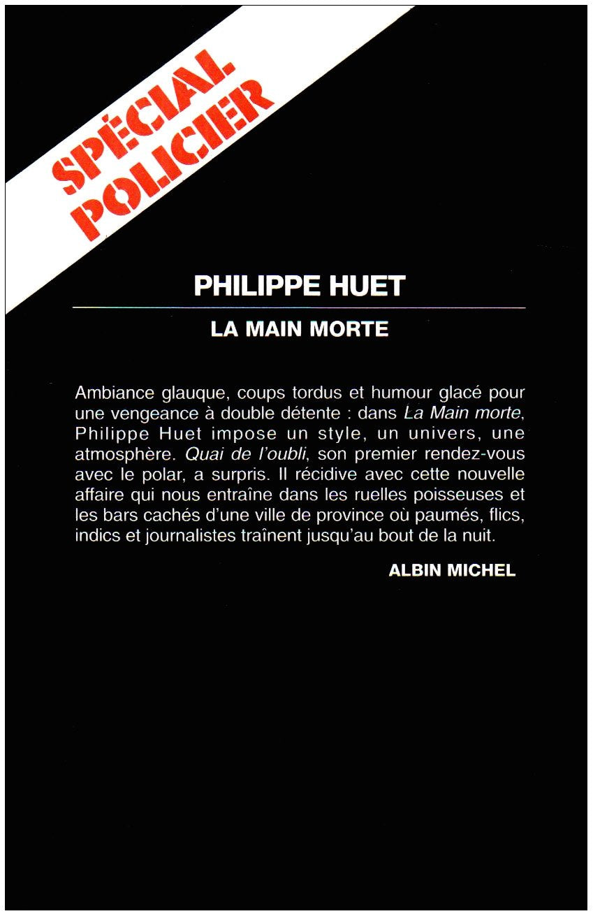 La main morte - Grand Prix de la Littérature Policière 1995 9782226067609