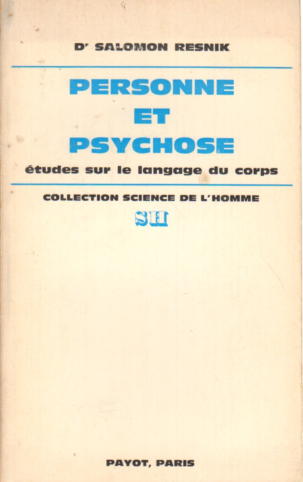 Personne et psychose 9782228333801