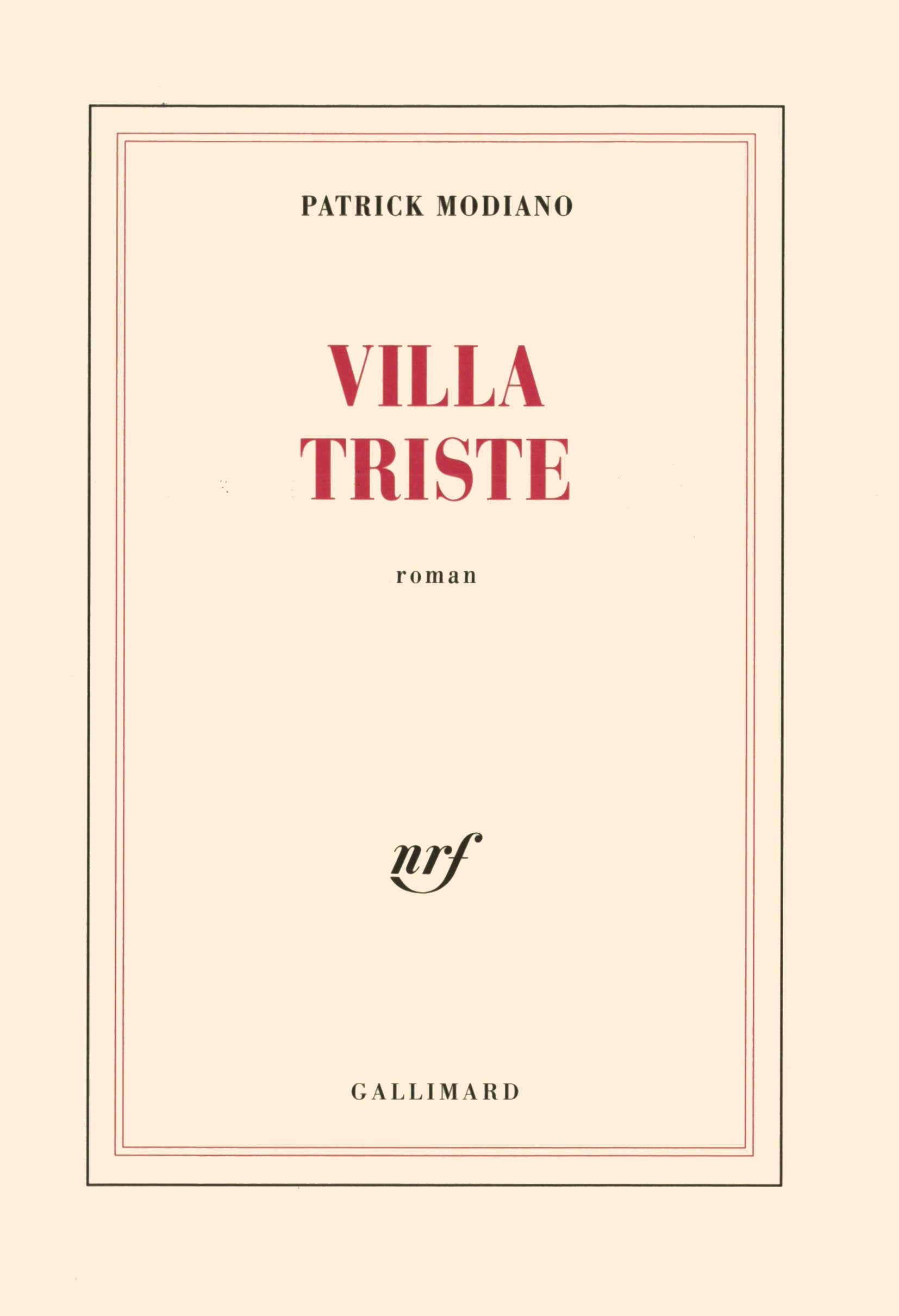 Villa triste 9782070292042