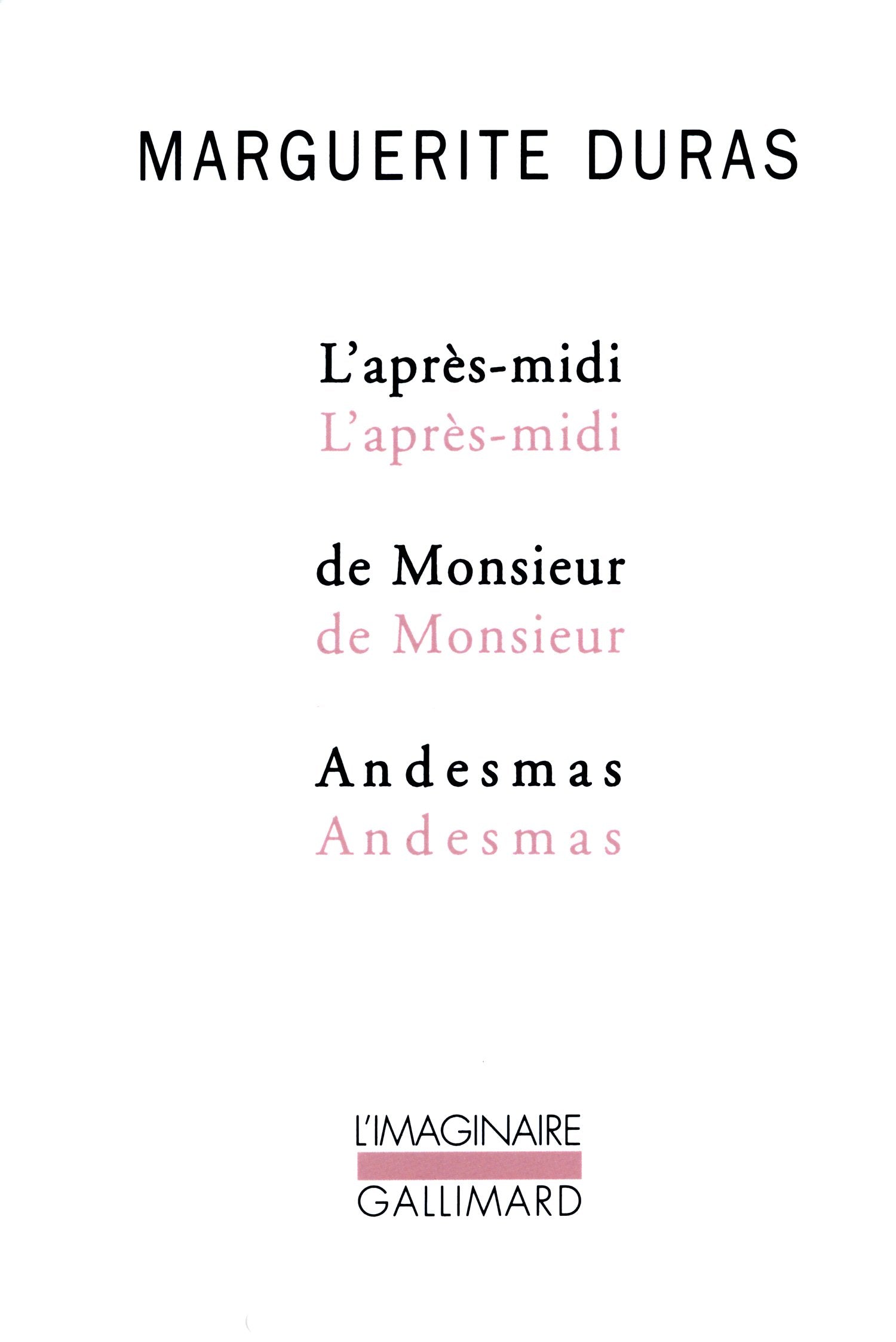 L'Après-midi de Monsieur Andesmas 9782070286645