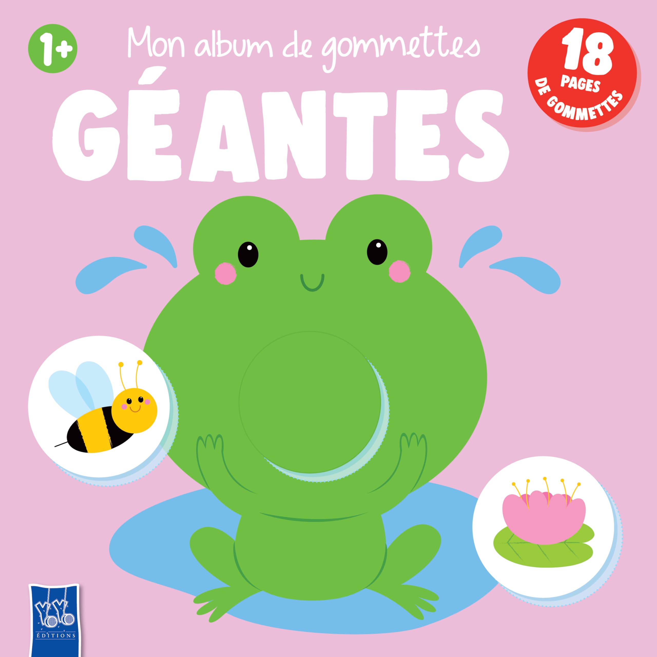 Mon album de gommettes géantes 1+: 18 pages de gommettes 9789465055848