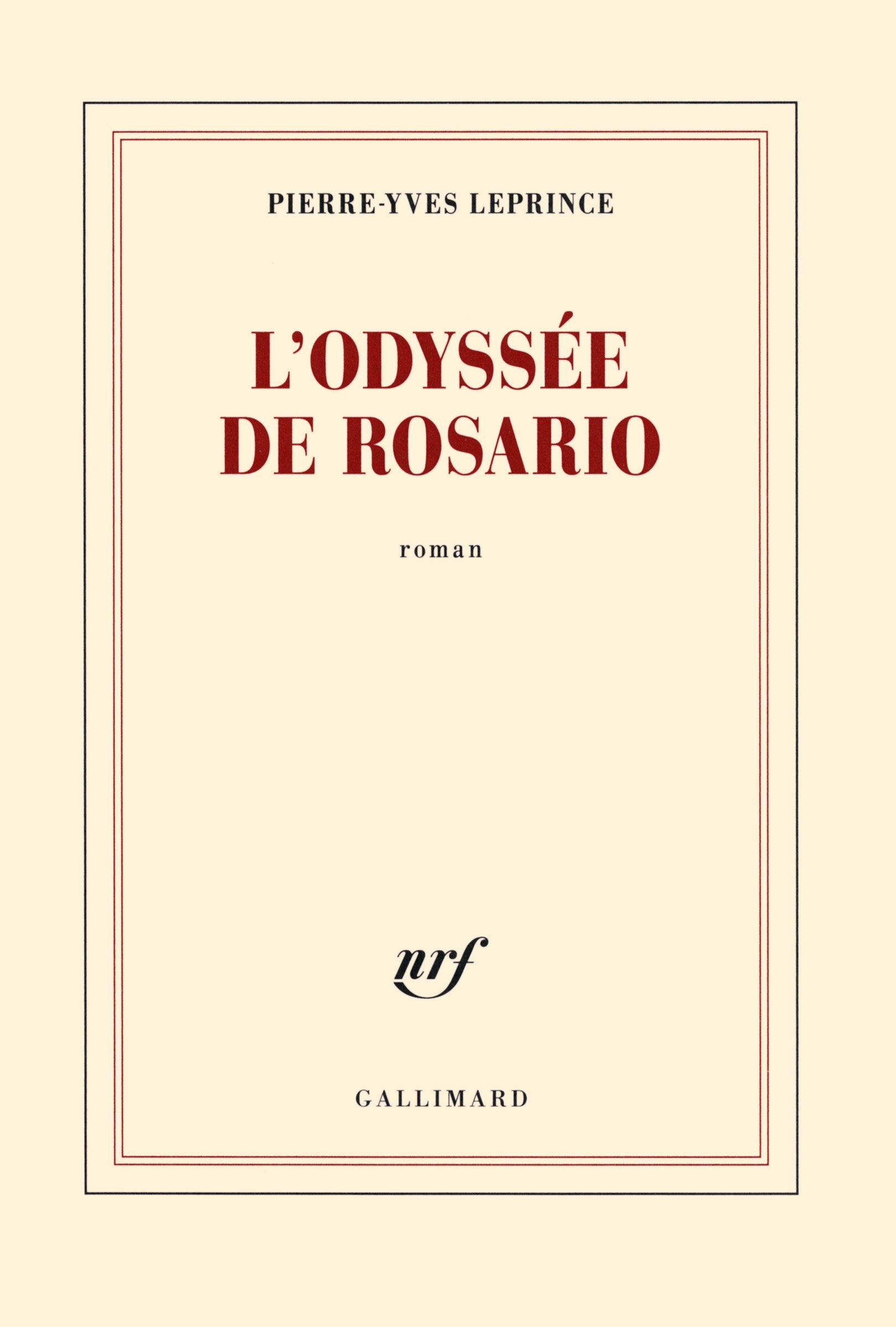 L'odyssée de Rosario 9782070179503
