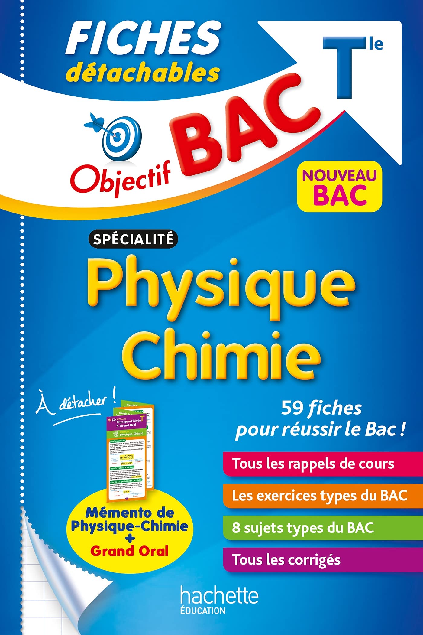 Objectif BAC Fiches détachables Spécialité Physique-Chimie Tle 9782017158035