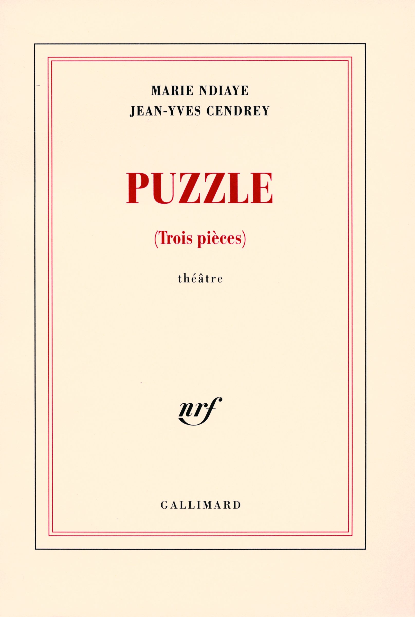 Puzzle: (Trois pièces) 9782070781836