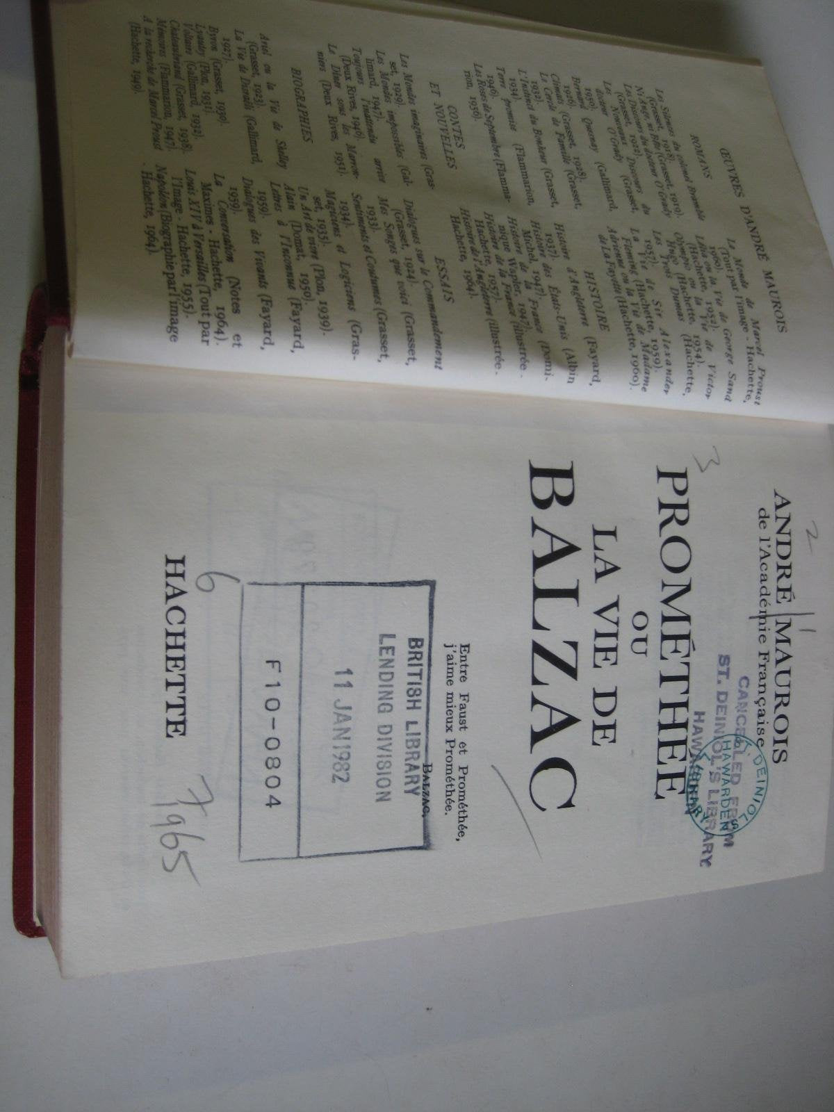 Prométhée ou la vie de Balzac