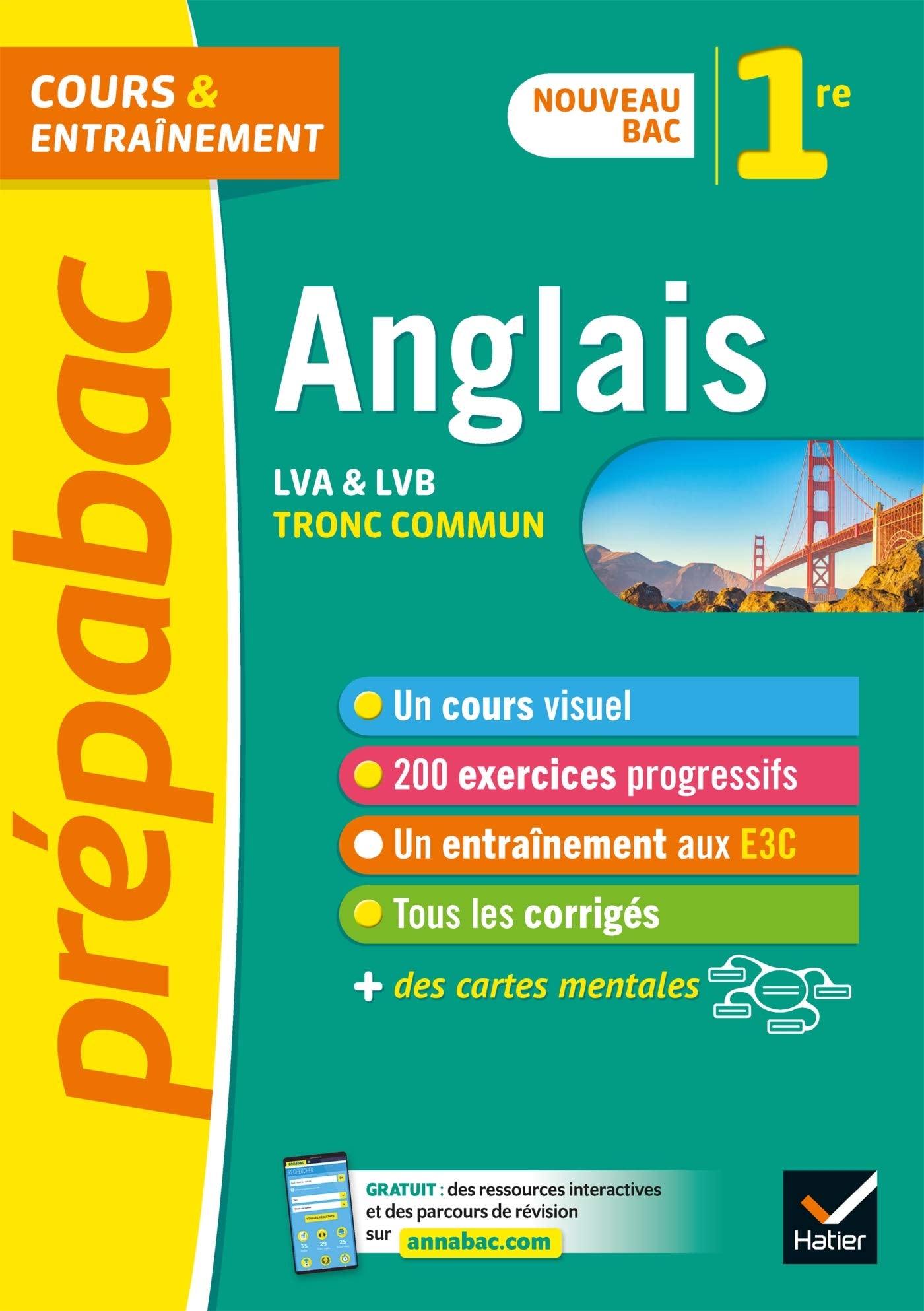 Anglais 1re (tronc commun) - Prépabac: nouveau programme de Première 2019-2020 9782401052864