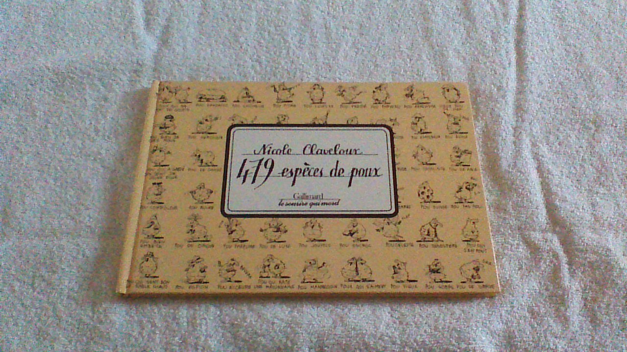 479 especes de poux 9782070562640