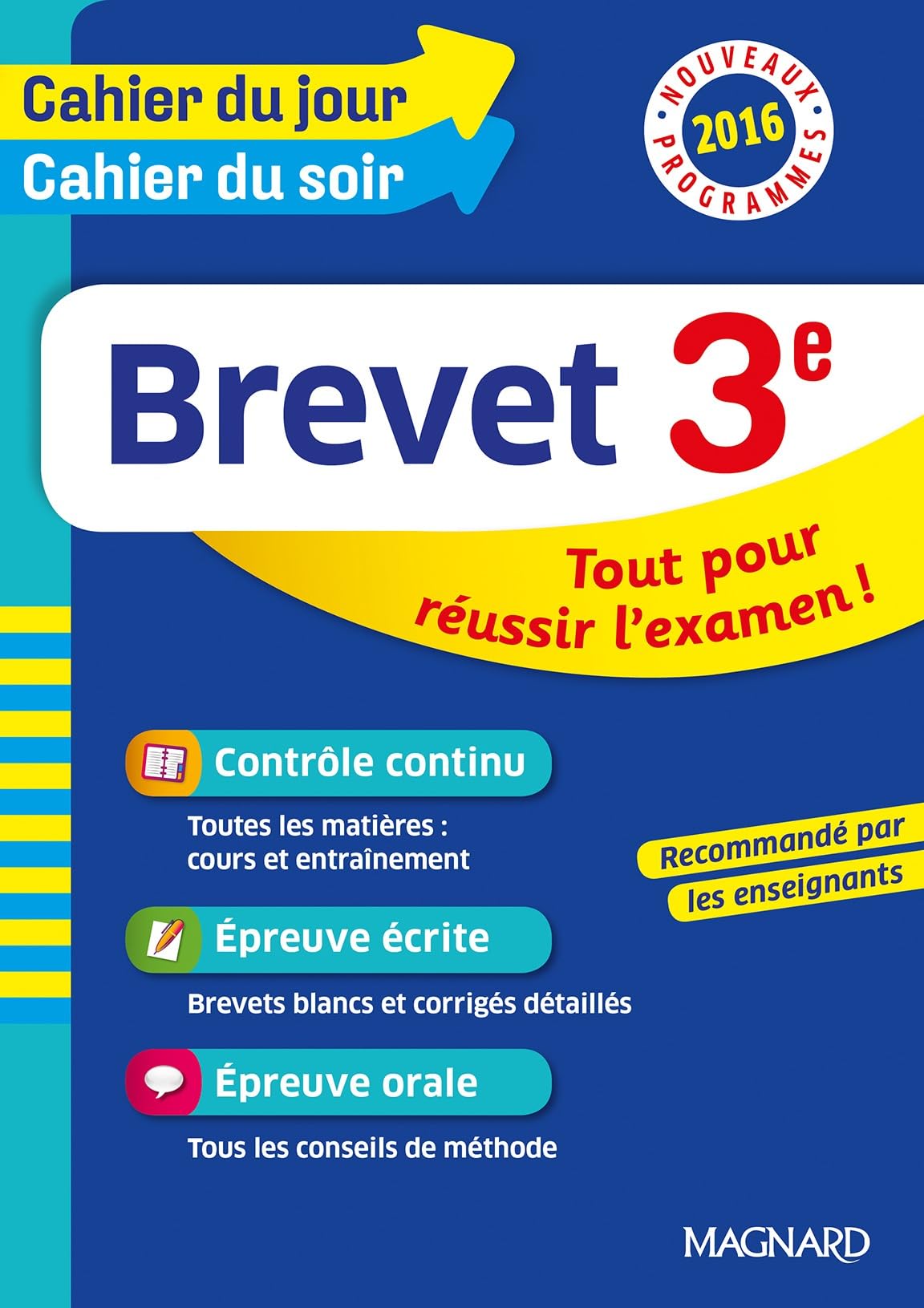 Cahier du Jour/Cahier du Soir - Brevet 3e - Nouveau programme 2016 9782210753631