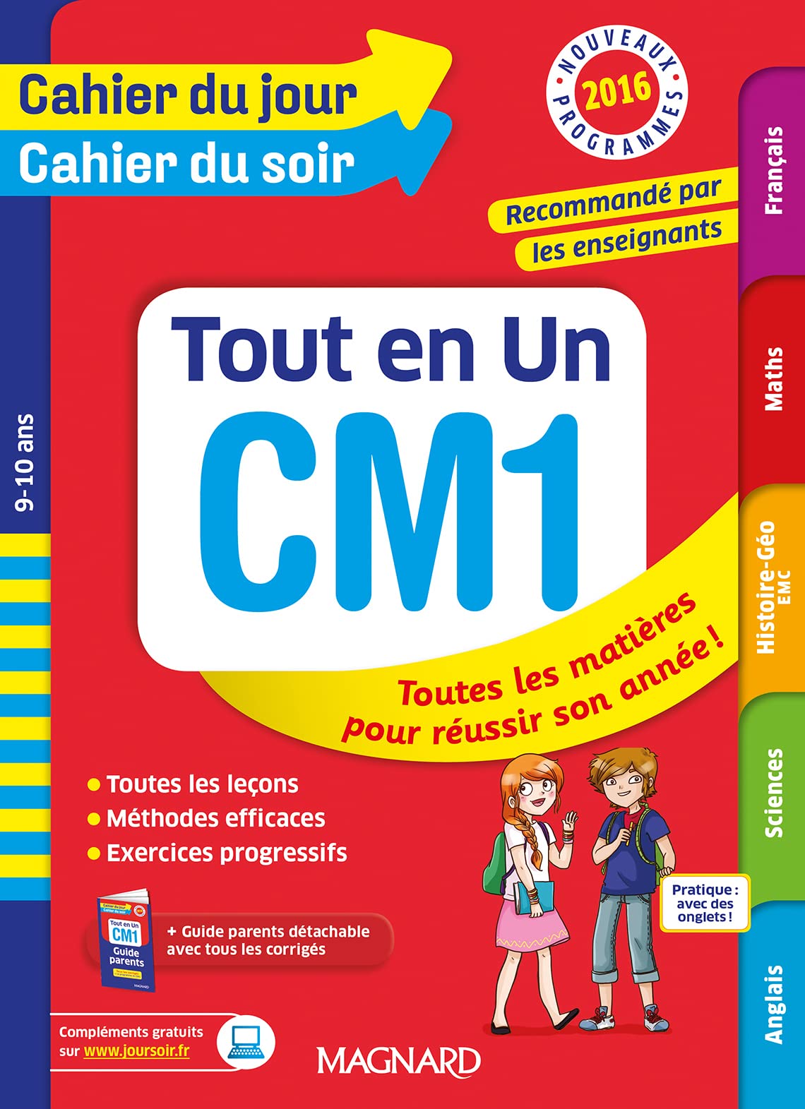 Cahier du jour/Cahier du soir Tout en Un CM1 - Nouveau programme 2016 9782210753594