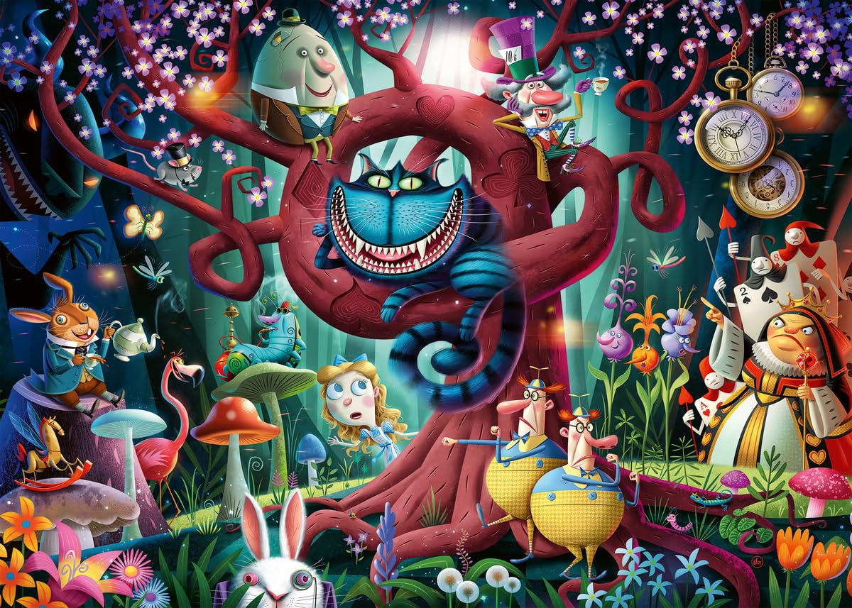Ravensburger - Almost Everyone is Mad (Alice au Pays des Merveilles) Puzzle de 1000 pièces pour Adultes et Enfants à partir de 12 Ans 4005556164561