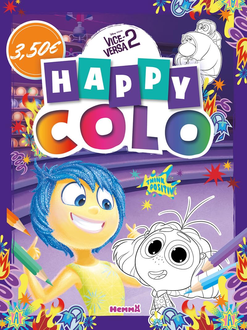 Disney Pixar Vice-versa 2 - Happy colo – Livre de coloriage – Dès 5 ans 9782508058073