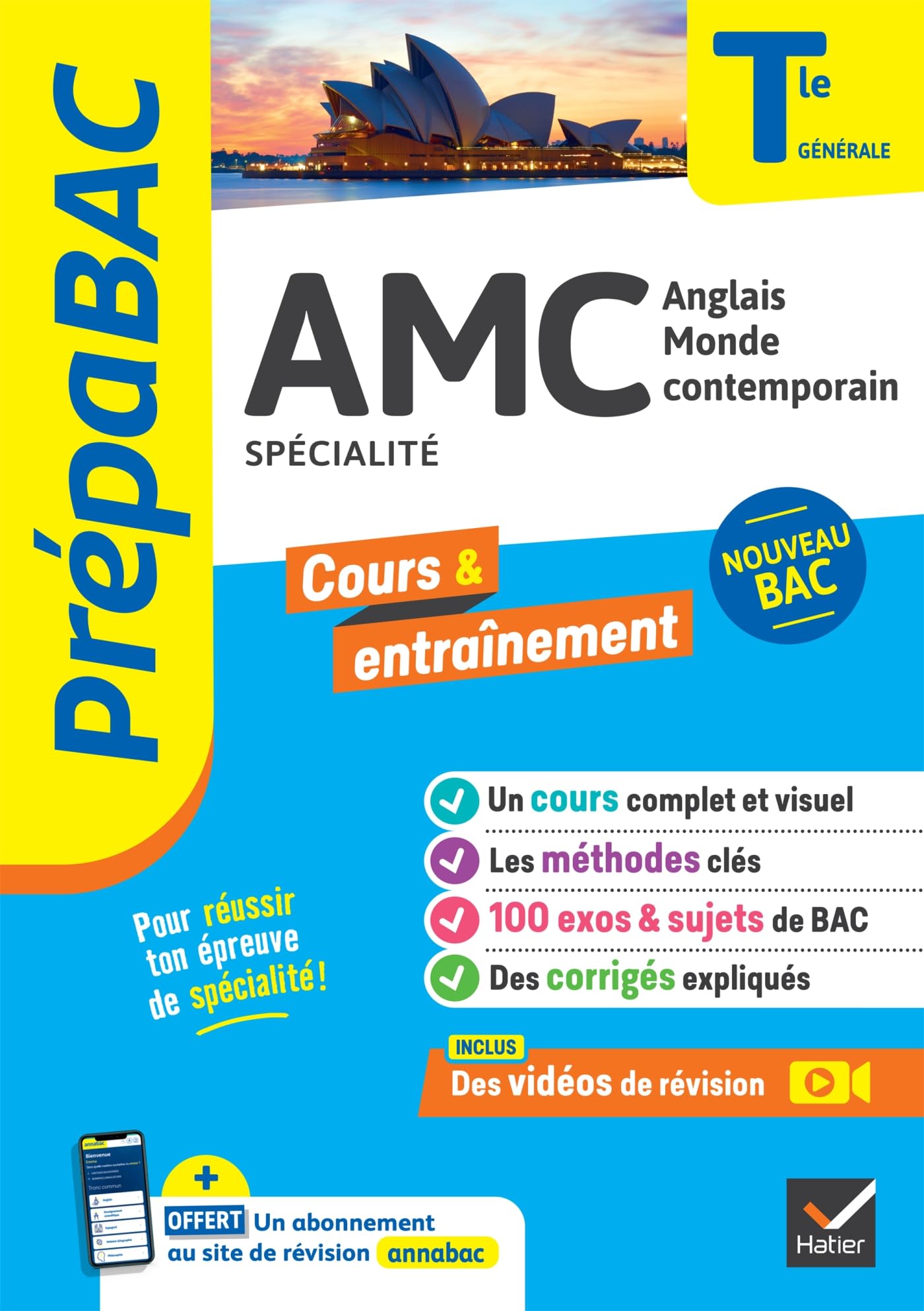 Prépabac - AMC (Anglais monde contemporain) Tle générale (spécialité) - Bac 2026: cours, méthodes & sujets corrigés (programme de Terminale) 9782401097131