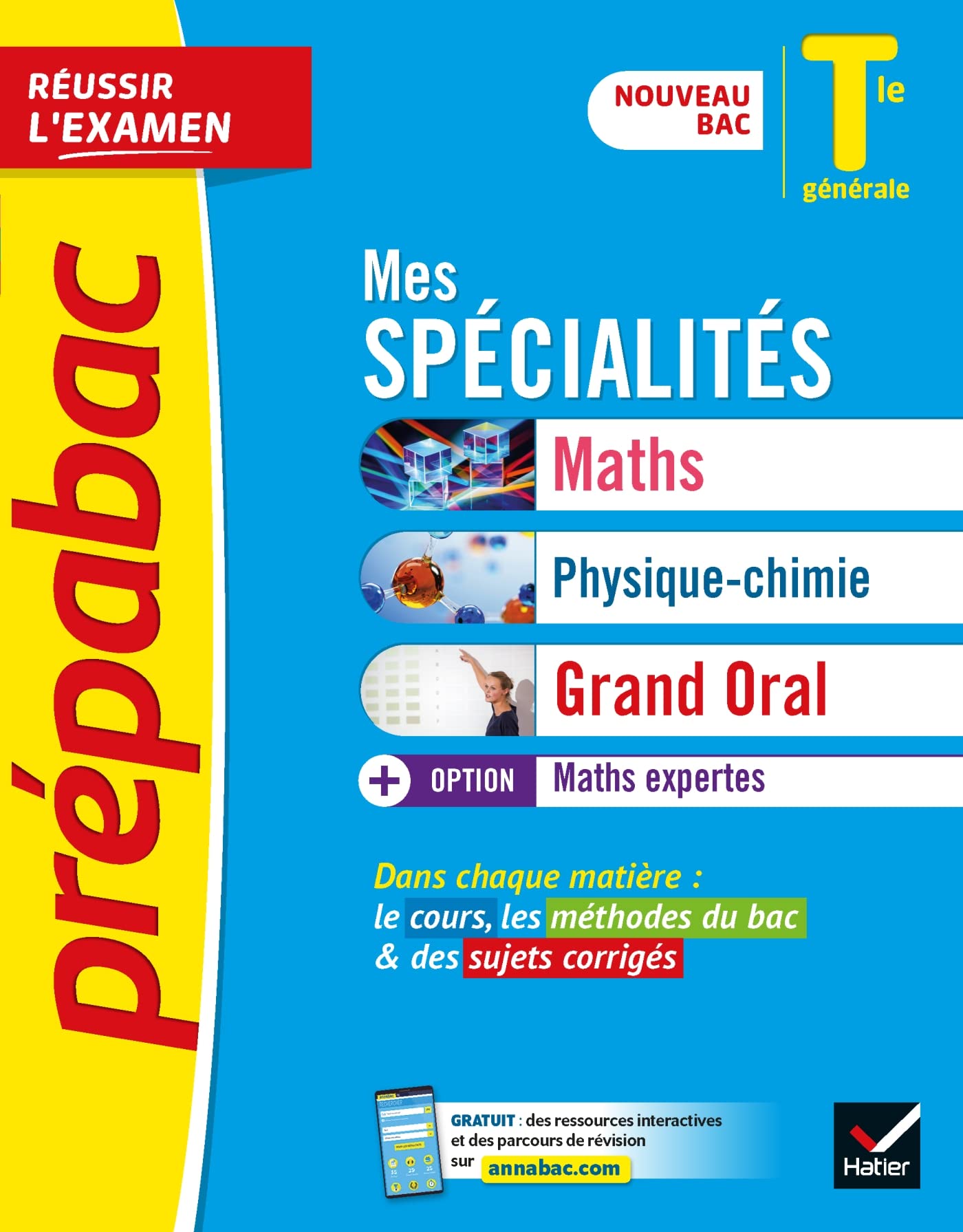Prépabac Mes spécialités Maths, Physique-chimie, Grand Oral & Maths expertes Tle - Bac 2024: tout-en-un nouveau bac 9782401064539
