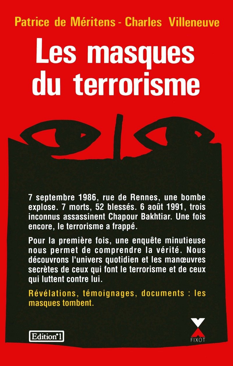 Les Masques du terrorisme 9782876451155