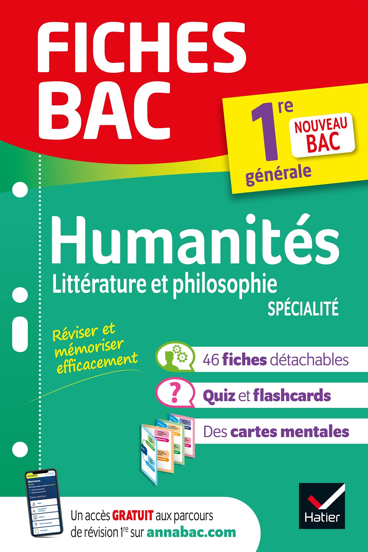 Fiches bac HLP 1re générale (spécialité): nouveau programme de Première 9782401078116