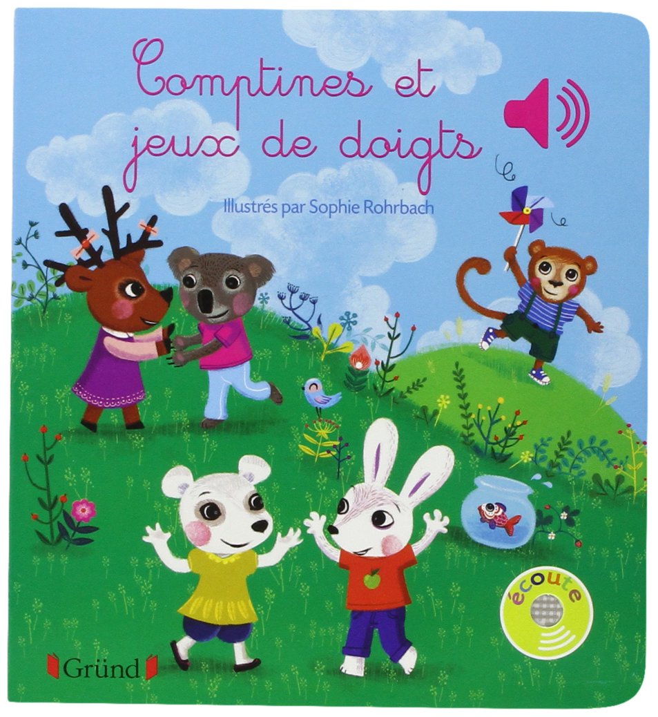 Comptines et jeux de doigts – Livre sonore avec 6 puces – Dès 1 an 9782324006753