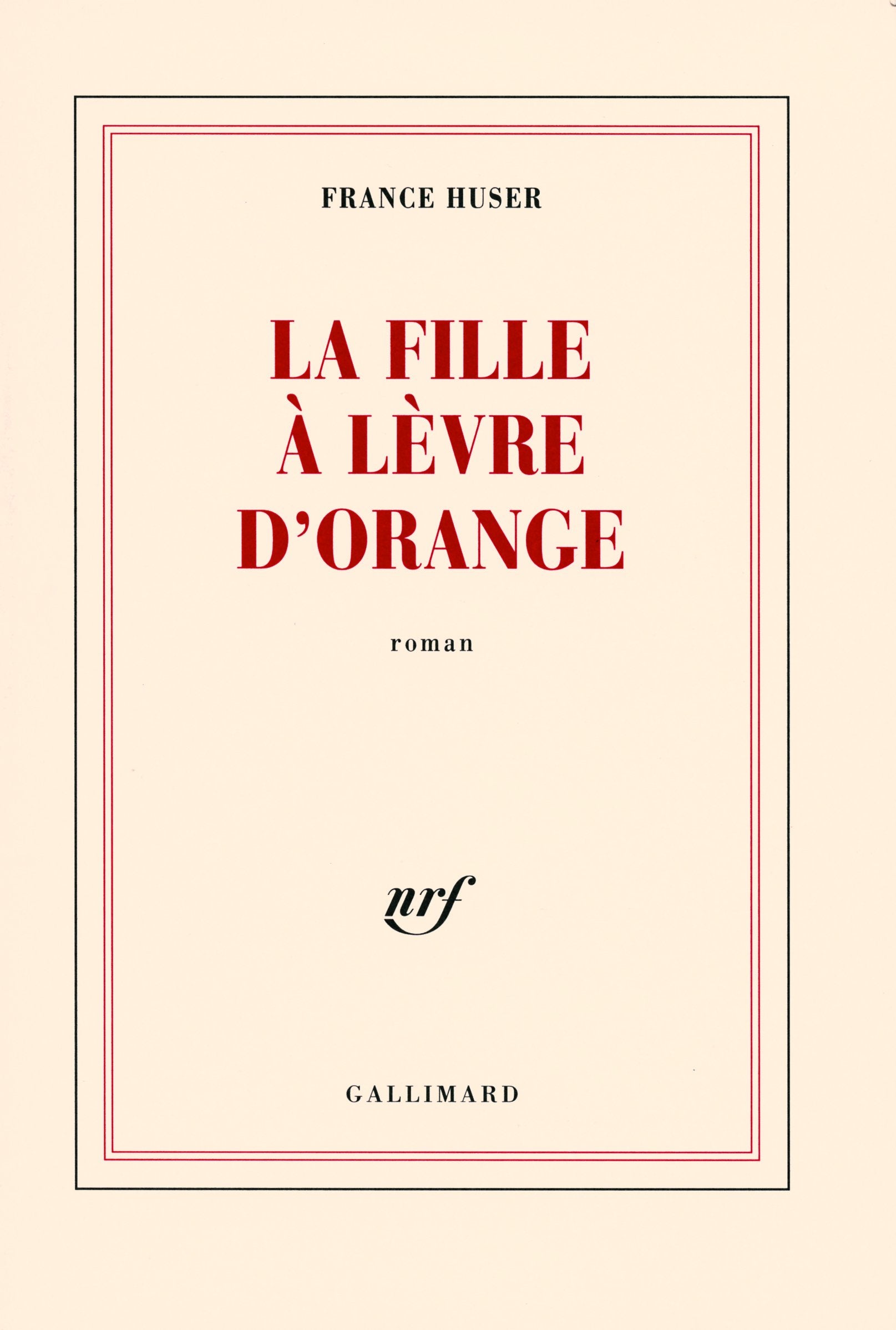 La fille à lèvre d'orange 9782070779819