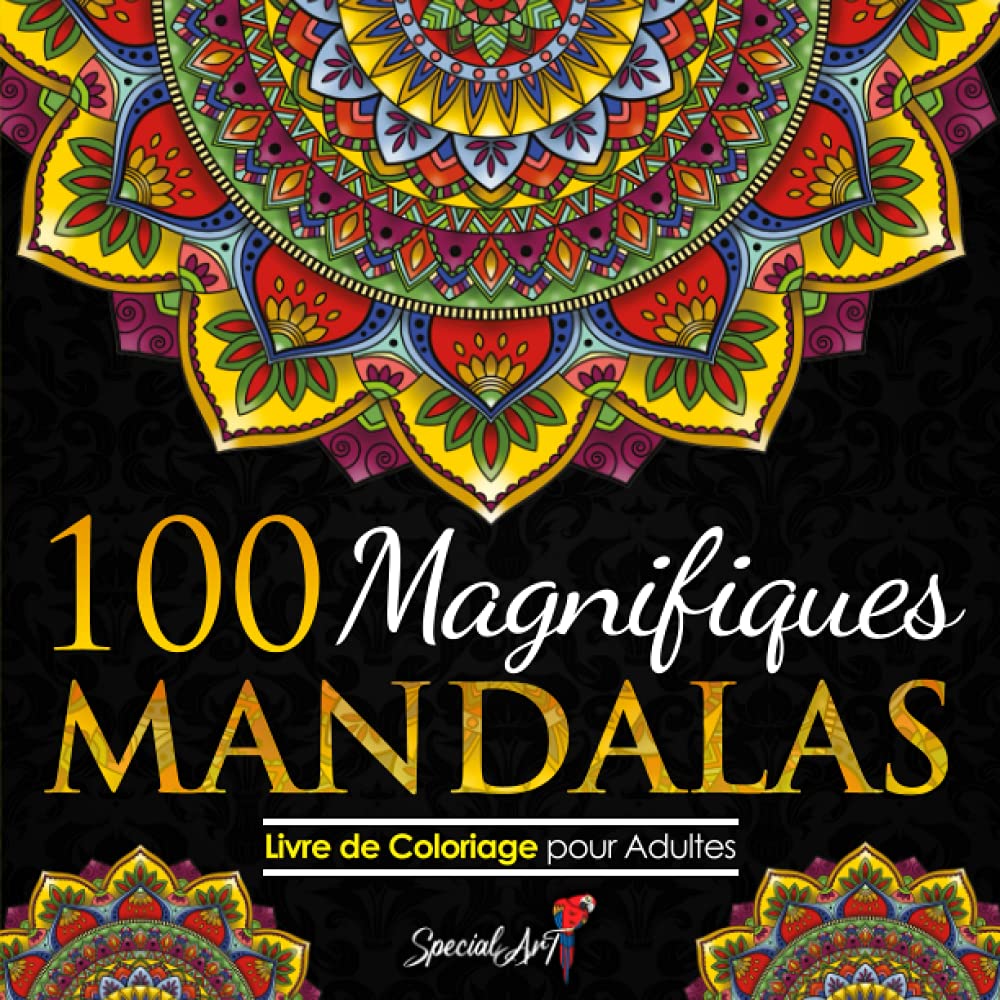 100 Magnifiques Mandalas: Livre de Coloriage pour Adultes, Super Loisir Antistress pour se détendre avec de beaux Mandalas à Colorier Adultes. (Volume 2) 9798572026986