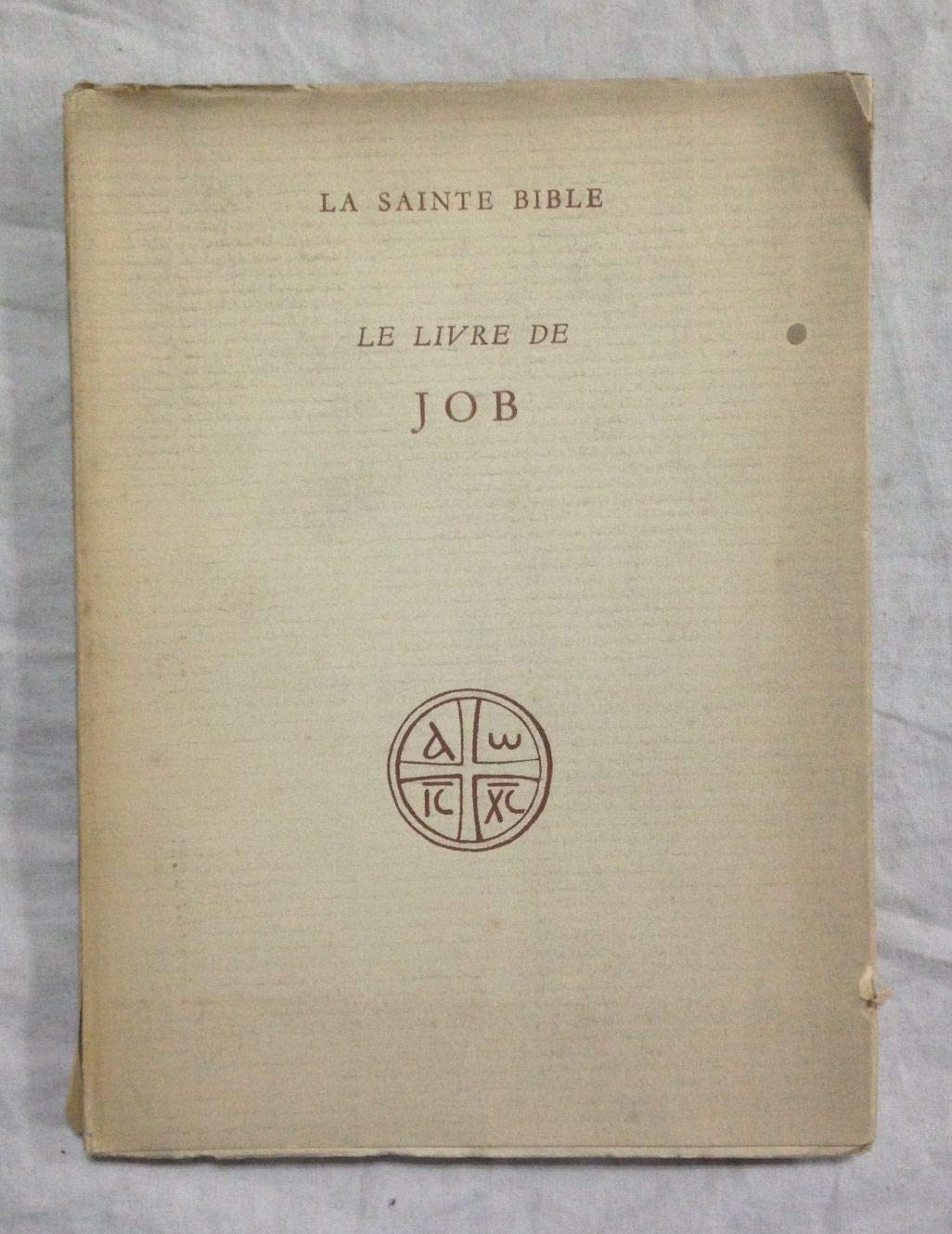 Le Livre de Job 9782842055264