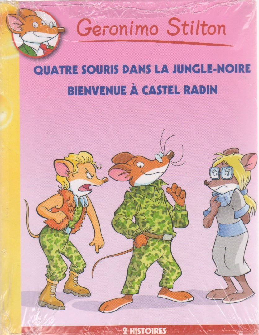 Geronimo Stilton, tomes 9 & 10 - Quatre souris dans la Jungle-Noire / Bienvenue à Castel Radin 9782298046793