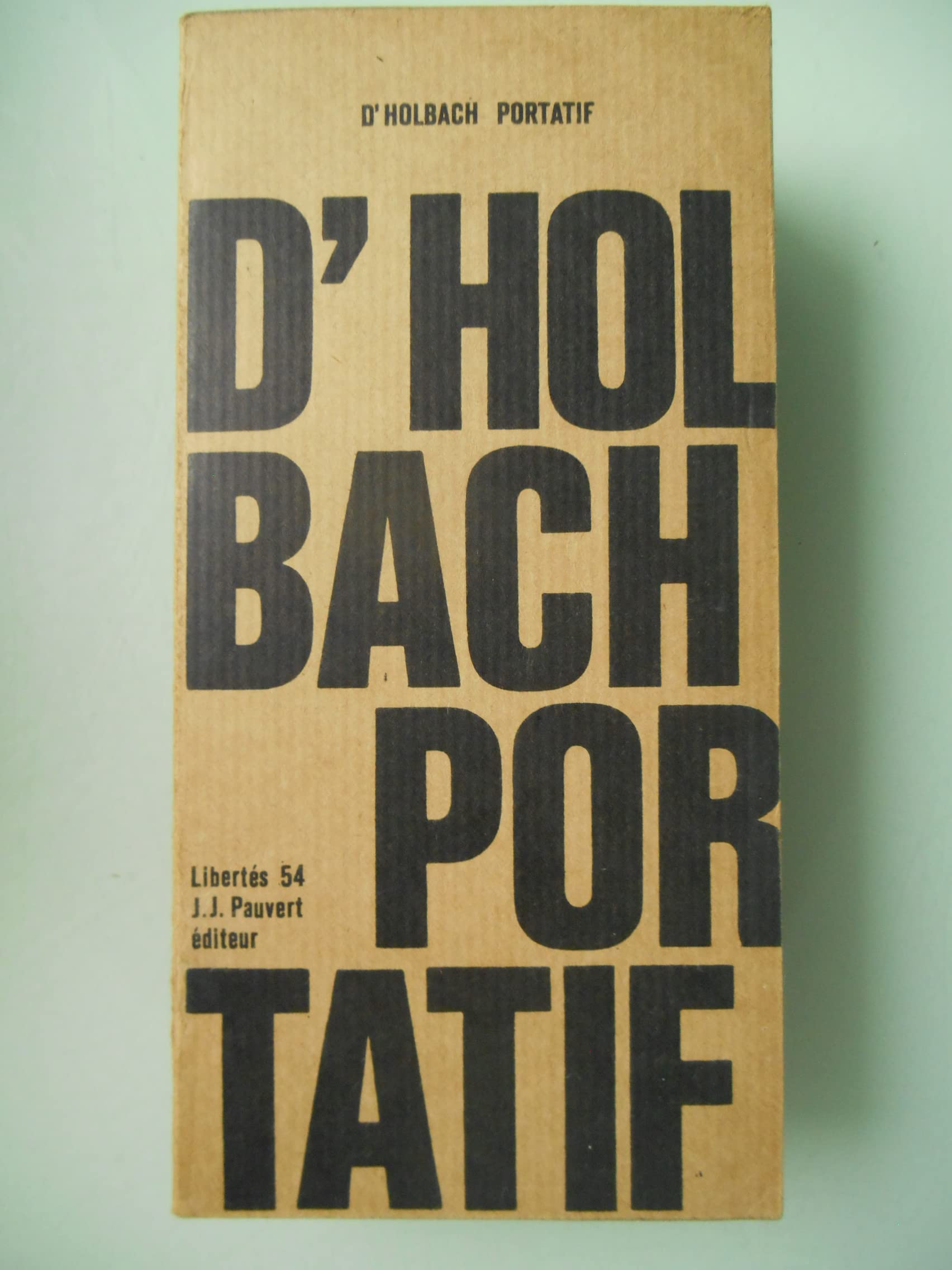 Dr holbach portatif - Libertés 54