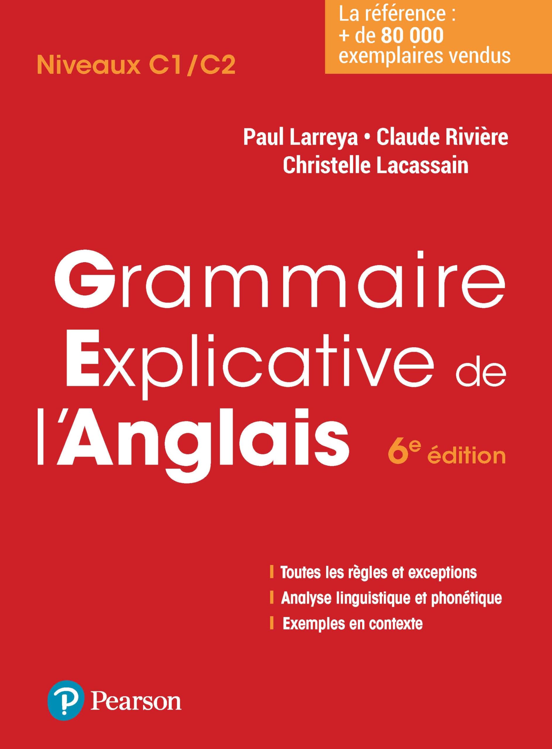 Grammaire explicative de l'anglais 6e édition 9782326003316