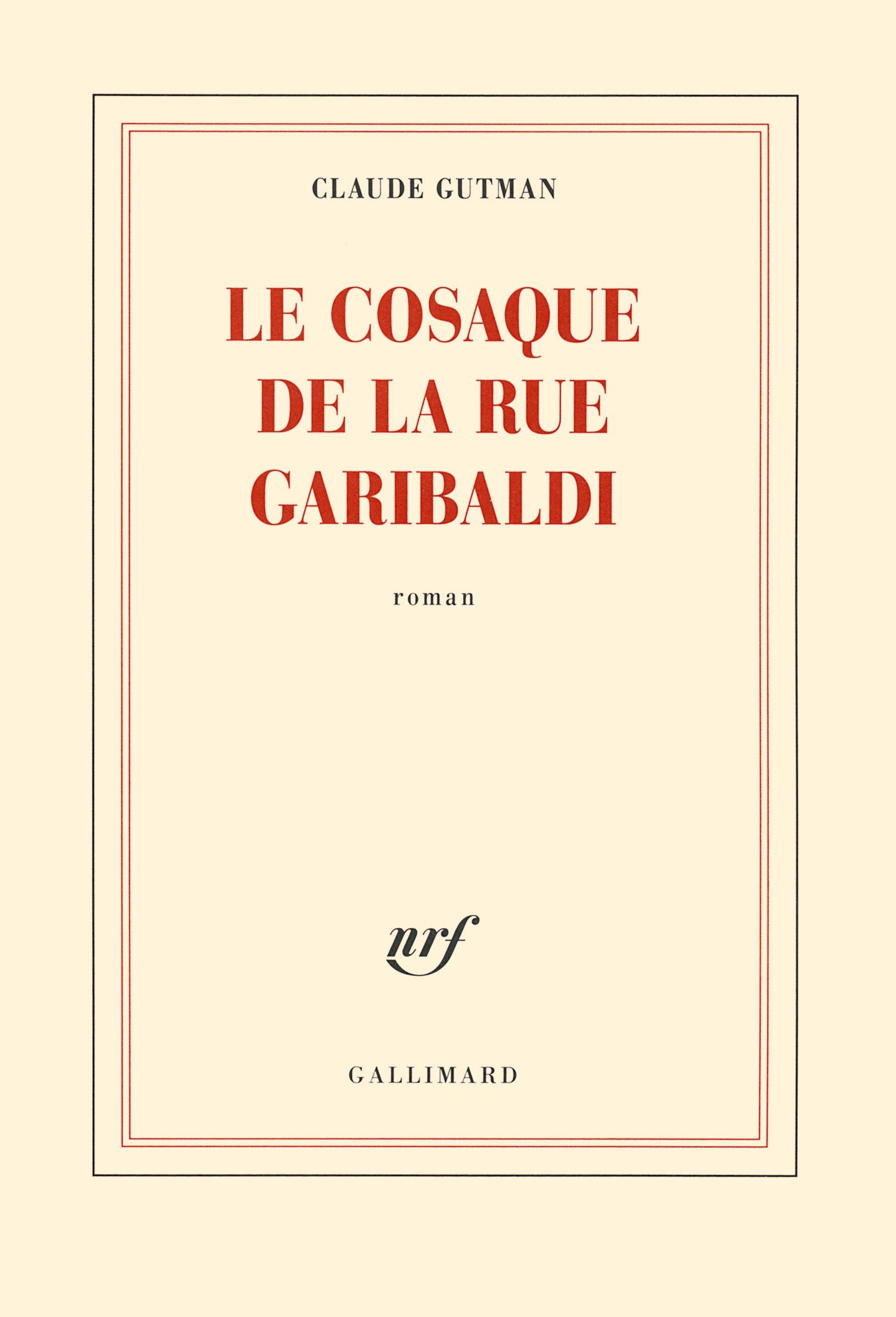 Le cosaque de la rue Garibaldi 9782070177905